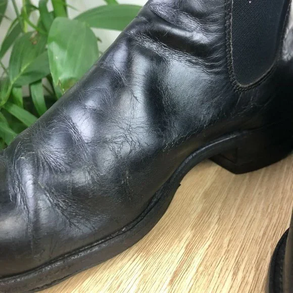 R.M. Williams Black Leather Chelsea Boot Size 6.5H Craftsman Men's Unisex - Picture 4 of 9